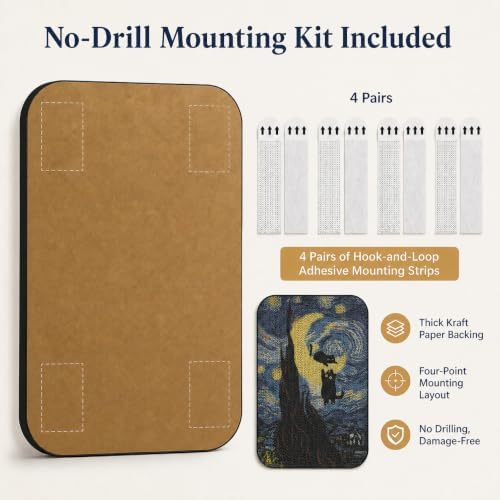 Cat Wall Scratcher, Art Cat Scratching Board - Image 4