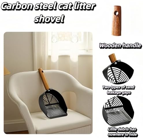 Chinshwehaw Premium Stainless Steel Cat Litter Scoop-Triple Guard - Image 2