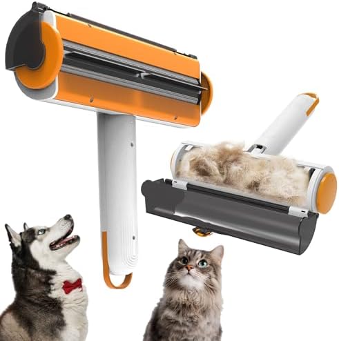 Pet Hair Remover, Lint Roller for Pet Hair, Reusable Fur Removal Tool- Cat and by HeartofTafiti