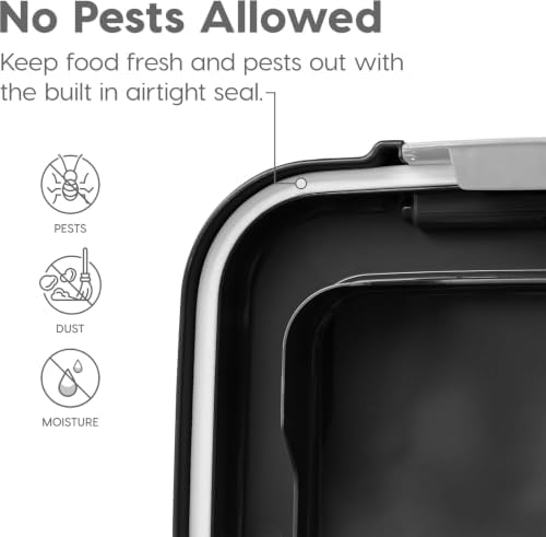 IRIS USA Airtight Pet Food Storage Rolling Container, 30 lb Capacity - Image 4