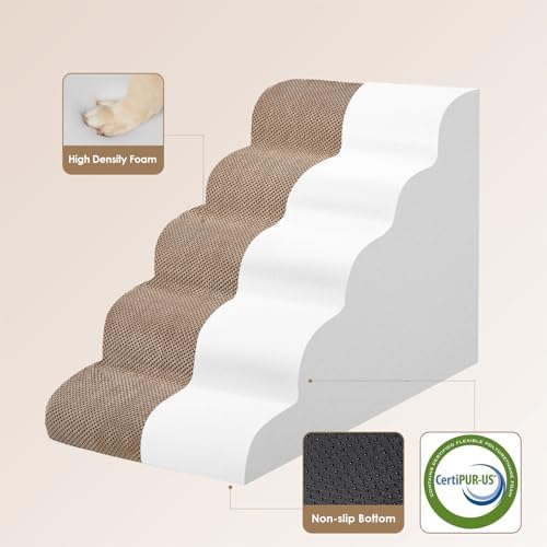 EHEYCIGA Extra Wide Dog Stairs for Large Dogs, 24.4" H Pet Step - Image 2