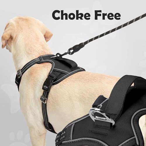 Funfox Dog Harness for Large Dog No Pull, Adjustable Pet Vest Harness, Vertical - Image 3