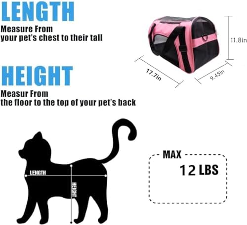 ZaneSun Cat Carrier, Soft-Sided Pet Travel Carrier - Image 3