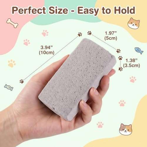 2 Pcs Pet Hair Remover Pumice Stone 3.74x2x1.6 in Dog Cat Fur Cleaning Tool - Image 2