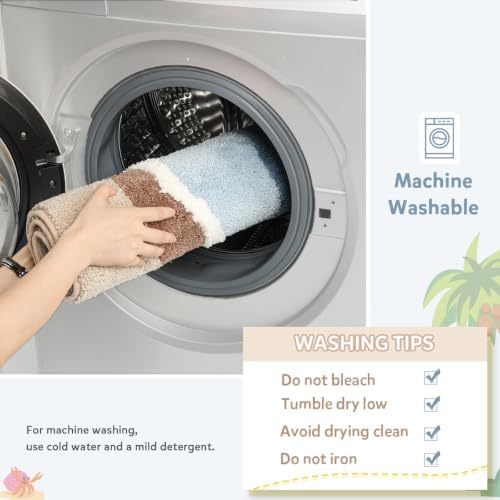 Cute Ocean Bathroom Rug Super Absorbent Bath Mat Machine Washable and Non Slip - Image 6