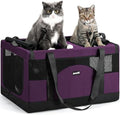 Pecute Cat Carrier, Soft Double Pet Crate by pecute