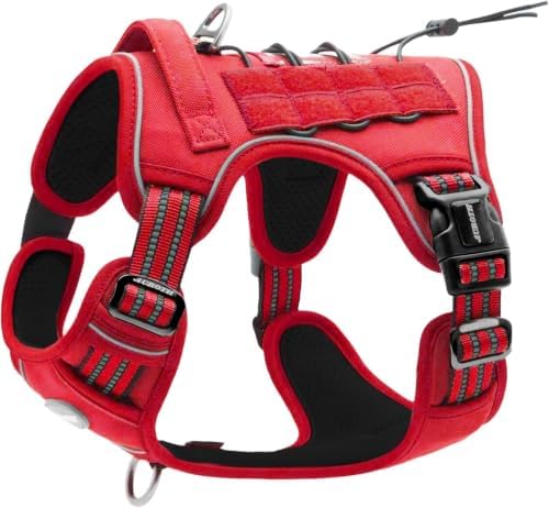 AUROTH Dog Harness for Small Medium Dogs, Tactical No Pull Dog Vest by AurothPets