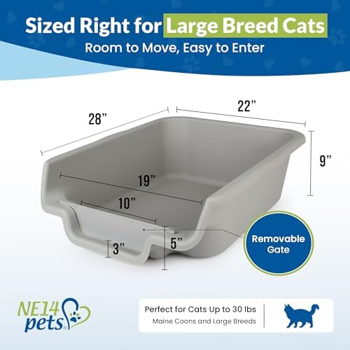 KittyGoHere Senior Cat Litter Box, Cat Litter Pan - Image 4