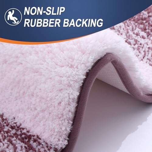 OLANLY Bathroom Runner Rug 47x17, Extra Soft Absorbent Microfiber Bath Rugs - Image 4