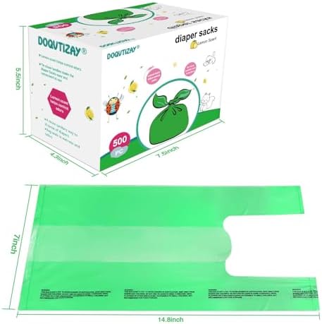 Baby Disposable Diaper Bags 500 Count Easy-To-Tie Diaper Sacks Enhanced Odor - Image 5