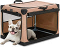 PETSFIT 26" Soft Portable Dog Crate – Patented Spiral Sturdy Frame, Collapsible by Petsfit