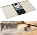 URMONA Waterproof Silicone Under Sink Mat, 37 x 22 in, Flexible Shelf Liner by URMONA