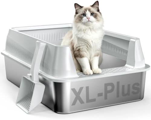 AIPERRO Stainless Steel Litter Box by AIPERRO