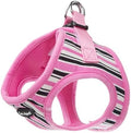 Bark Appeal Pink Stripe Step-in Dog Harness by BarkAppeal
