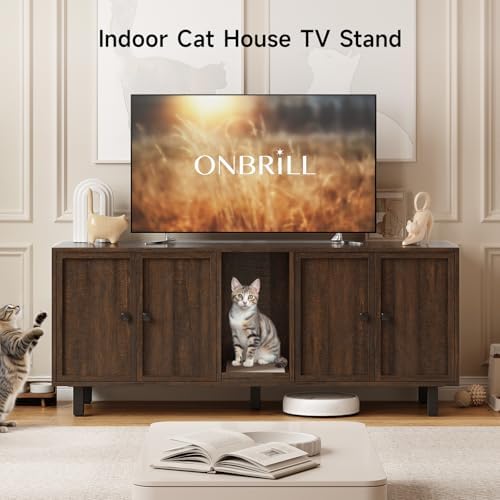 ONBRILL 59 Inches Cat Litter Box Enclosure - Image 5