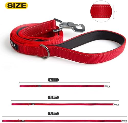 Fida Heavy Duty Dog Leash for Medium Large Dogs, 5 FT, Dual Padded Handles - Image 5