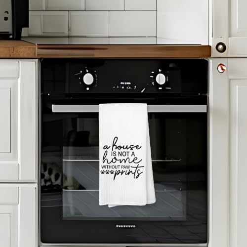 Funny Dog Cat Pet Lover Kitchen Dish Hand Towels 16x24 Inch - Image 3