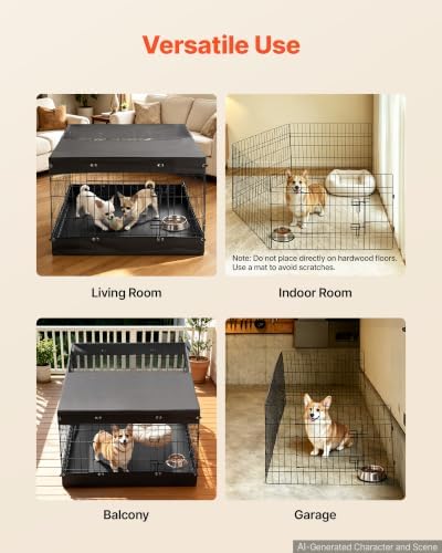 VEVOR Dog Playpen, 24 Inch 4-Panel Metal Puppy Pen - Image 6