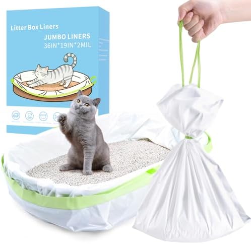 36 Count Jumbo Cat litter Box Liners, Extra Large Heavy Duty Litter Pan Liner by Unknown