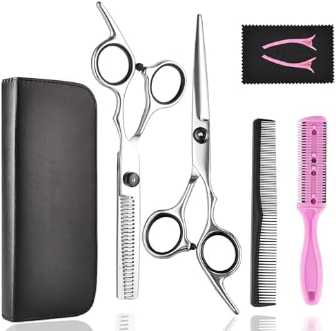 Hair Cutting Scissors Thinning Shears- Fcysy Professional Barber Sharp Hair by Fcysy