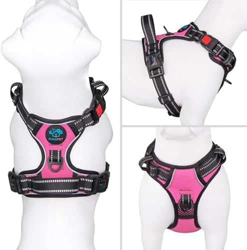 PHOEPET No Pull Dog Harnesses for Small Dogs Reflective Adjustable - Image 2