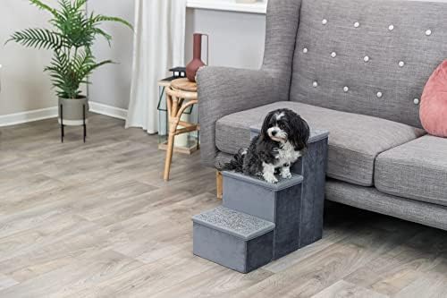 TRIXIE 3-Step Velour Pet Stairs - Image 2
