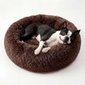 nononfish Small Dog Bed, Soft Donut Calming Plush Pet Bed by nononfish