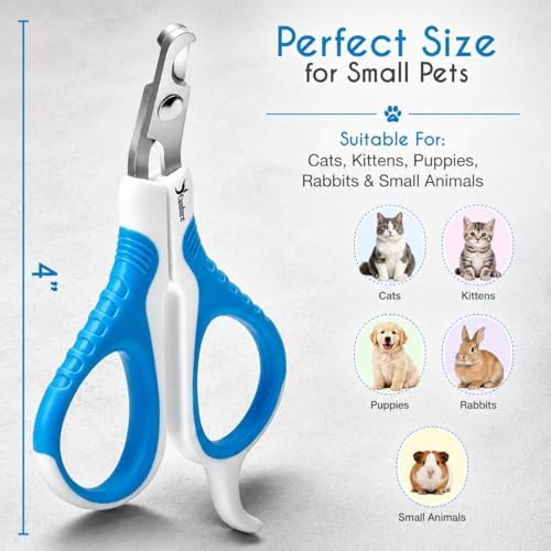 Candure Cat Nail Clipper Stainless Steel Cat Claw Trimmers - Image 2