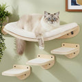 Cat Wall Shelves, Natural Floating Cat Furniture by LAMOOSHIK