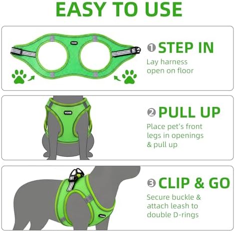 ROYPET Step-in Air Dog Harness, All Weather Mesh Step in Vest Harness - Image 7