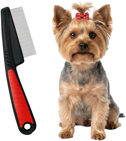 Pets&Goods Stainless Steel Tear Stain Remover Comb – Fine Tooth Grooming Tool by PetsGoods