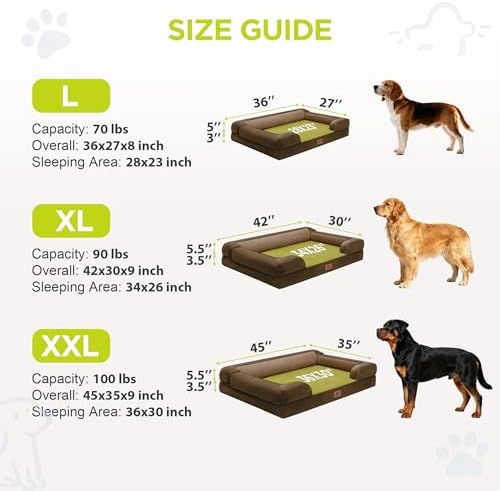 Waterproof Orthopedic Dog Bed for Medium Large Sized Dogs - Image 4