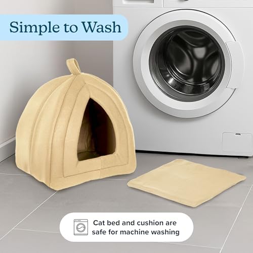 Cat House - Indoor Bed with Removable Foam Cushion - Pet Tent - Image 5