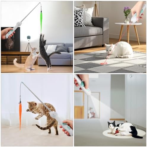 TBTeek Cat Toys Retractable Pole Wand Toy - Image 6