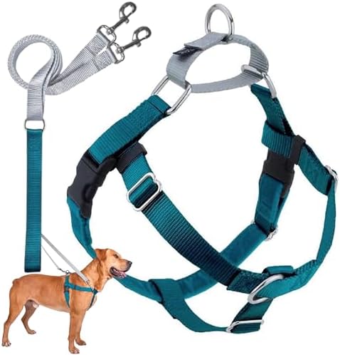 2 Hounds Design Freedom No Pull Dog Harness and Leash, 5/8" MD by 2HoundsDesign