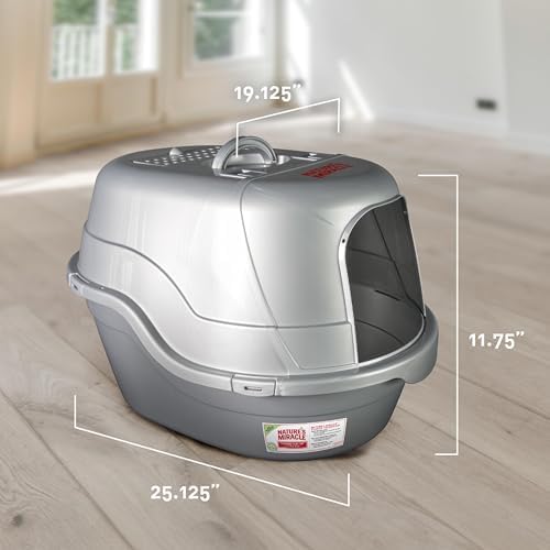 Nature's Miracle Hooded Flip Top Cat Litter Box - Image 7
