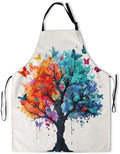 Art Apron with Pocket for Women Men by DZGlobal