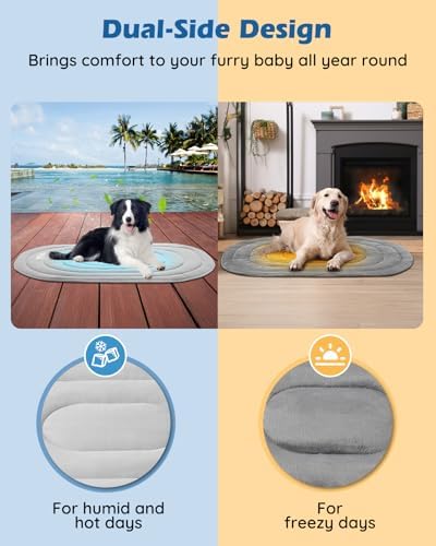 Papettly Pet Dog Cooling Mat 39“x27.5” Reversible Cooling Pad - Image 4