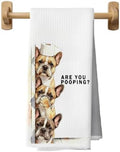 French Bulldog Dog Bathroom Decor Hand Towels 16x24 in by Unknown