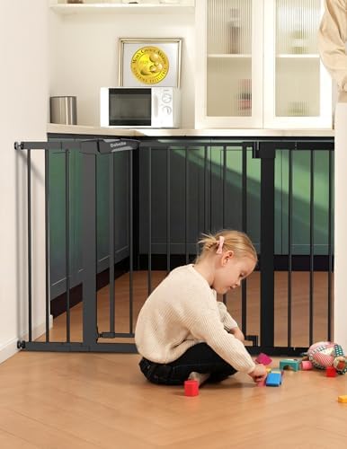 Babelio 29-48 in Baby Gate for Stairs No Drilling, PressGuard Dog Gate by BABELIO