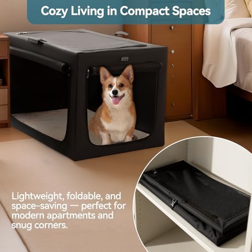 PETSFIT Portable Dog Crate for Large Dogs, – 40" Soft Dog Travel Crates - Image 7