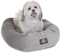 Majestic Pet 24 Inch Micro Velvet Calming Dog Bed Washable – Cozy Soft Round by MajesticPet