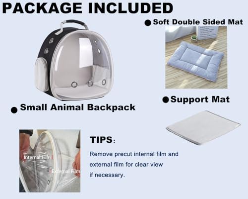 Portable Small Animal Backpack Travel Breathable Pet Carrier Bag Cages - Image 5