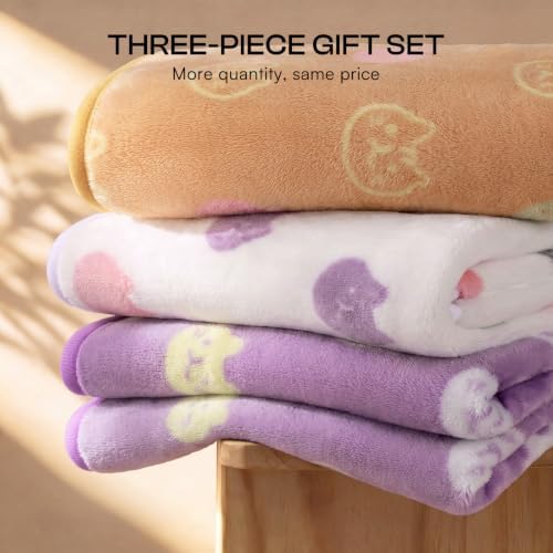 Luciphia 3 Pack Soft Fleece Dog Blankets - Image 5