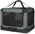 Amazon Basics 4-Door Portable Folding Soft Dog Crate, Collapsible Travel Kennel by AmazonBasics