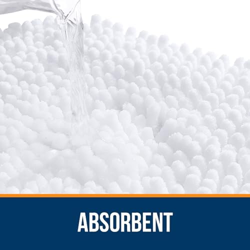 OLANLY Large Bathroom Rugs 47x32, Extra Soft Absorbent Chenille Bath Rugs - Image 4