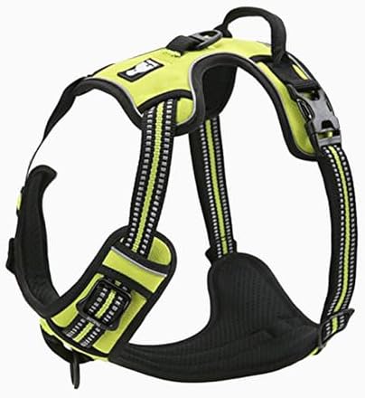 TRUE LOVE Adjustable No-Pull Dog Harness Reflective Vest, Neon Yellow by TRUELOVE