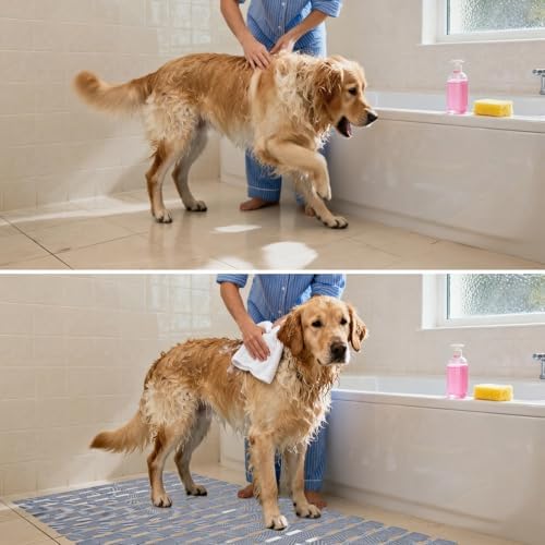 Non-Slip Bath Mat for Tub, Bathing Non Slip Tub Mat for Pet Dog, Dog Bath mat - Image 5