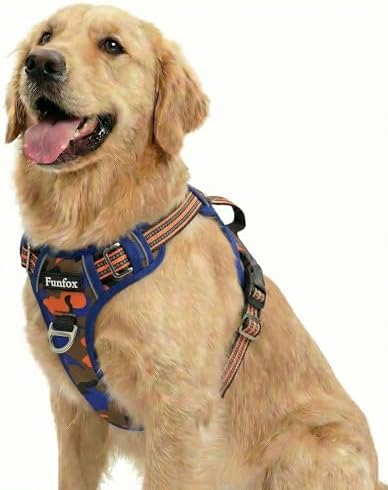 Funfox Dog Harness No Pull, Adjustable Pet Vest Harness, Super Soft Material by MyFUNFOX