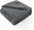 Luciphia Waterproof Bed Blanket Washable, Soft Sherpa Fleece Puppy Reversible by luciphia